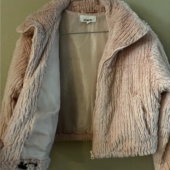 Chemistry Beige Teddy Jacket - Picture 4 of 7